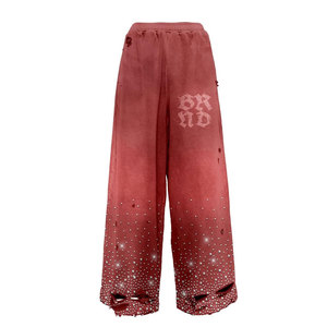 Can Be Customized Street Wear High Quality Clothing Jogging Flare Pant Printing <b>Tech</b> Fleece Tracksuit Set - Product Image 5