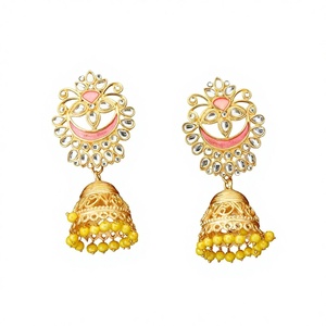 จี้ห้อยคอชุบทอง 8763 สีชมพู - Product Image 1