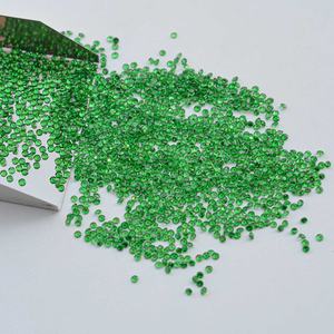 Piedras Preciosas Sueltas Facetadas de Tsavorita Natural de 1.75mm, Corte Redondo, Verde, Piedra de Nacimiento de Tsavorita, para Anillos, Colgantes, Joyería, Manualidades, Regalos de Navidad - Product Image 1