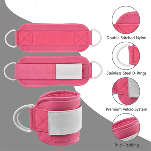 Sangles de cheville premium pour exercices de fessiers et de jambes avec câble de gym – Équipement d'entraînement fitness - Product Image 4