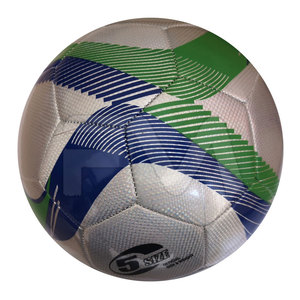 Ballon de football de qualité supérieure, style unique, sur mesure, couleur unie, en stock, léger, cousu à la machine - Product Image 1