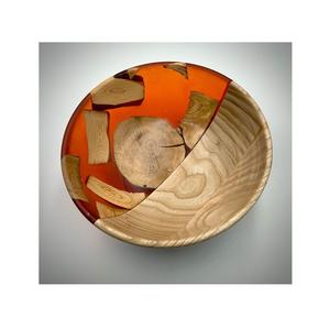 Ensaladera de Lujo Hecha a Mano con Resina Epoxi Libre de BPA y Madera de Acacia con Acabado de Alto Brillo para Decoración de Hogar de Alta Gama - Product Image 3