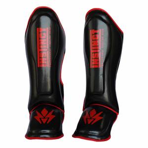 Protections de tibia en cuir synthétique de haute qualité pour hommes, coussinets de protection durables pour la boxe thaïlandaise, le kickboxing, le Muay Thai, vente en gros - Product Image 1