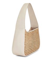 Sac en paille tressé à la main en rotin, style bohème vintage preppy, avec chaînes en cuir motif alligator et bandoulière unique NhatMinh - Product Image 4