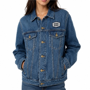 Chaqueta Vaquera Extra Grande para Mujer, Cómoda para el Día a Día, Tejido Resistente, Estilo Clásico, Fabricación Personalizada OEM - Product Image 2