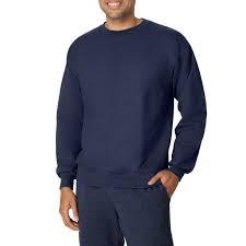 Sweat-shirt pour homme en coton biologique durable, col rond, uni, doux et brossé, vêtements de mode automne-hiver - Product Image 3