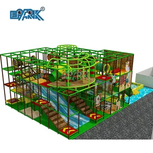 Nuevo diseño, parque infantil, juego de arena, muebles de juego de rol, casa de juegos, piscinas de bolas, juegos suaves, toboganes, Parque interior