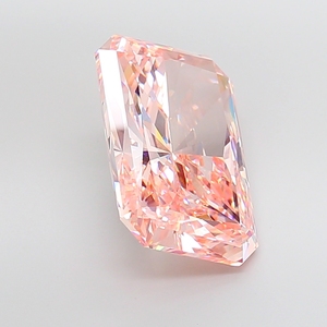 Diamante Rectangular Premium de Corte Radiante, Color Rosa Intenso, Claridad VVS2, Cultivado en Laboratorio por CVD, Creación JK, Certificado IGI, Modelo ADK357 - Product Image 2