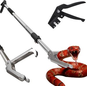 Pinzas Profesionales de Acero Inoxidable Ligeras para Manipulación de Reptiles, Pinza Plegable Duradera para Atrapar Serpientes con Mandíbula Ancha - Product Image 1