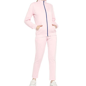 Trendy Women Winter Hooded Fleece Printed Eco-Friendly Breathable <b>Tracksuit</b> Wholesale Custom Logo 2 Piece Outfit New Design - Product Image 3