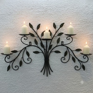Candelabro de Hierro Forjado Hecho a Mano, Antiguo, Resistente a la Intemperie, Centro de Mesa de Lujo, Decoración para el Hogar y Eventos - Product Image 2