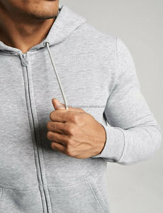 Sudadera con Capucha Básica para Hombre, 100% Algodón, Felpa, Invierno, Casual, Deportiva, con Bolsillo, OEM/ODM Disponible - Product Image 2