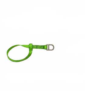 Eslinga de Protección Contra Caídas de Cinta Plana Verde, Correa de Elevación de Poliéster con Ojales, Aparejos de Seguridad Industrial - Product Image 1