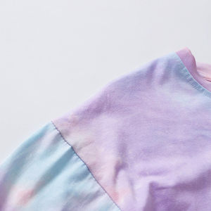 T-shirt court ajusté de haute qualité pour femmes et filles, logo personnalisé, teinture unie, respirant, écologique, style streetwear - Product Image 3