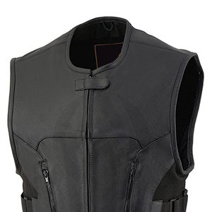Gilet de moto en cuir de vachette véritable de qualité supérieure pour homme, respirant, coupe-vent, imperméable, grande taille, anti-UV, toutes saisons, 300g, complet - Product Image 6