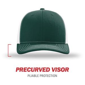Unisex Green White Mesh Trucker Cap Classic Baseball Cap Adjustable Polyester Twill Breathable <b>Waterproof</b> Party <b>Hat</b> for Four - Product Image 4