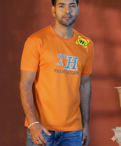 T-shirt pour homme de haute qualité, 100% coton tricoté premium, manches courtes, couleur unie, imprimé en sérigraphie, anti-boulochage, respirant - Product Image 5
