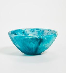 Bol à fruits en résine de style moderne pour la maison, l'hôtel, le restaurant – Bol blanc au design créatif, fait main, en résine, pour salade – Design moderne - Product Image 3