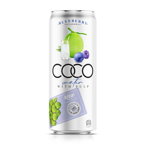 Bebida de Agua de Coco con Arándanos en Lata de 330 ml, OEM, ODM, Marca Privada, Vietnam - Product Image 1