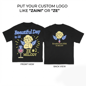 เสื้อยืดเจอร์ซีย์ผู้ชายพรีเมียม ผ้าฝ้าย 100% 180 GSM สีดำ คอกลม สกรีนโลโก้ตามสั่ง ป้องกันรอยยับ แขนสั้น สไตล์ลำลอง - Product Image 1