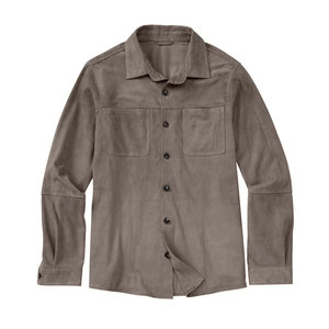 Breathable Mens Classic <b>Suede</b> Leather <b>Jacket</b> Genuine Soft <b>Suede</b> Slim Fit Winter Urban Fashion Layer - Product Image 1