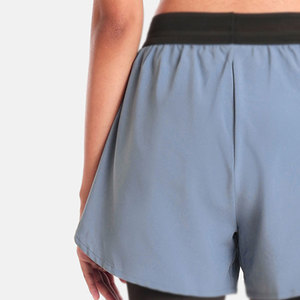 Shorts de Doble Capa para Mujer Más Vendidos, Shorts de Doble Capa para Mujer con Logotipo Personalizado Más Vendidos - Product Image 4