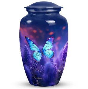 Standard Aluminum Urn for Human Ashes Adult Size - Simple Metal Cremation Urn - Traditional <b>Memorial</b> <b>Vase</b> for Funeral - Product Image 5