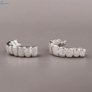 Grillz de Moissanita VVS1 con Incrustaciones de Diamantes, Corte Princesa, Estilo Hip Hop, Fabricante de Grillz Personalizados al Estilo de Raperos - Product Image 5