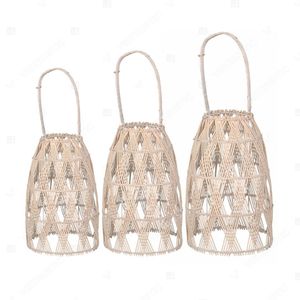Vietrustic <b>Top</b> Sale Exterior Lantern Candle Holder Bamboo Rattan Lantern Outdoor Hanging Lanterns - Product Image 2