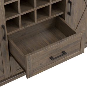 Credenza Ela Marrone Fumé con Funzione Portabottiglie - Product Image 4