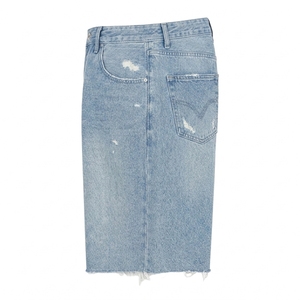 Wholesale Men's Unisex Denim <b>Boot</b> Cut Mid Waist Button Front Quick Dry Bermuda Shorts <b>Summer</b> Vintage Style Street Wear Casual - Product Image 5