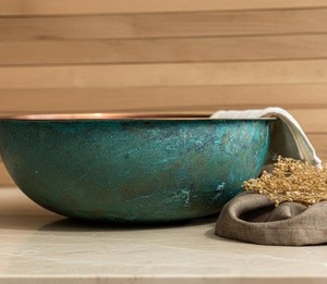 Bol de pédicure en métal vert de qualité supérieure, élégant bassin de trempage des pieds pour des soins confortables à domicile et en salon professionnel - Product Image 4