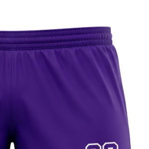 Shorts de football violets pour hommes – Tenue de sport athlétique, uniforme d'équipe de football, vêtements d'entraînement, tenue de match, performance en extérieur - Product Image 6
