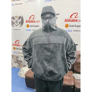 Vente en gros Sweat à capuche Ninja Techwear futuriste avec masque intégré, Fournisseur USA Canada, Molleton de coton épais 500 GSM - Product Image 1