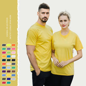 เสื้อยืดพิมพ์ลาย OEM สำหรับผู้ชาย ผ้าโพลีเอสเตอร์/คอตตอน 100%  รับสกรีนโลโก้ด้านหน้าตามแบบ - Product Image 2