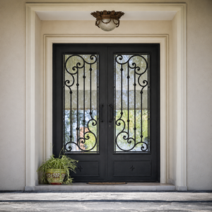 Mejore su hogar con puertas de hierro forjado de primera calidad: puertas de hierro personalizadas de lujo y puertas de acero modernas diseñadas para una seguridad máxima. - Product Image 1