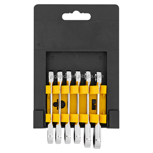 Juego de Llaves de Trinquete Cortas WIGA-6PC, Cromo Vanadio, Antideslizantes, para Espacios Reducidos, Mantenimiento Industrial - Product Image 1