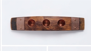 Support à verres en bois de qualité supérieure, élégant et raffiné, idéal pour la présentation sur comptoir, table ou en cuisine - Product Image 2