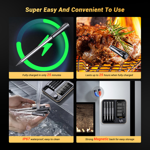 Inkbird Professional INT-14-BW 4-Probe Wireless <strong>Thermometer</strong> WiFi Bluetooth Meat <strong>Thermometer</strong> for Smoker <strong>Oven</strong> Grill - Product Image 5