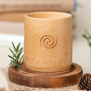 Cheap price hand-made natural soy wax <b>candle</b> in <b>bulk</b> bamboo <b>candles</b> table decor centepiece - Product Image 4