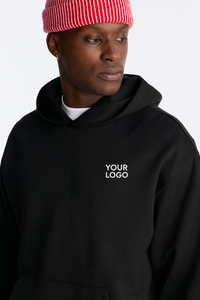 Blank 500 Gsm 100% Cotton Fleece Terry Heavyweight <b>Waterproof</b> Winter Sweatsuit Hoodie and Sweatpants Tracksuit Set for Men - Product Image 5