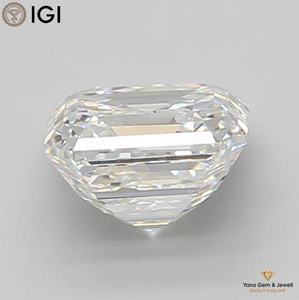 Diamante Cultivado en Laboratorio CVD de Alta Calidad con Certificación IGI, Claridad VS2, Color E, 4.00 Quilates, Corte Asscher, Diseñado para Anillo Personalizado - Product Image 5