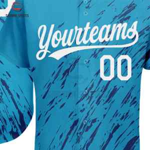 Maillot de baseball d'équipe personnalisé, design respirant, graphiques personnalisés, noms/noms d'identification des joueurs, production rapide pour les ligues compétitives - Product Image 3
