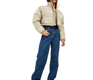 Chaqueta Acolchada de Invierno de Poliéster y Nailon con Logotipo Personalizado de Alta Calidad al por Mayor, Chaqueta Corta Acolchada para Mujer, Nuevo Diseño Informal - Product Image 6