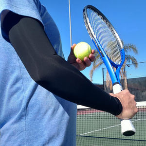 Manchon de bras athlétique écologique, léger, à séchage rapide, respirant, personnalisable, ajustement confortable, en polyester, service OEM pour le cyclisme - Product Image 6