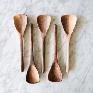 Cuillère de cuisine en bois naturel personnalisé meilleure vente en gros écologique - Product Image 2