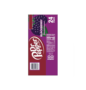 Soda Dr Pepper à la mûre, directement de l'usine, 12 canettes de 12 oz chacune, date de conservation au 2026, pour la gestion à long terme des stocks, export. - Product Image 2