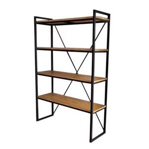 Zapatero moderno de metal y madera con acabado de calidad garantizada que complementa la decoración contemporánea del hogar. - Product Image 3