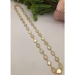 Collar exclusivo de perlas naturales auténticas de la mejor calidad, estilo fusion antiguo, para bodas, fiestas y eventos, para mujeres y niñas. - Product Image 2