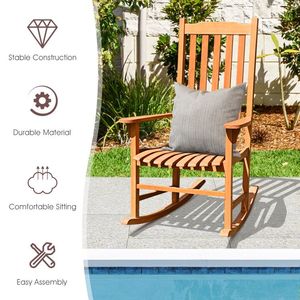 Fauteuil à bascule d'extérieur individuel pour terrasse et jardin, idéal pour la détente - Product Image 6